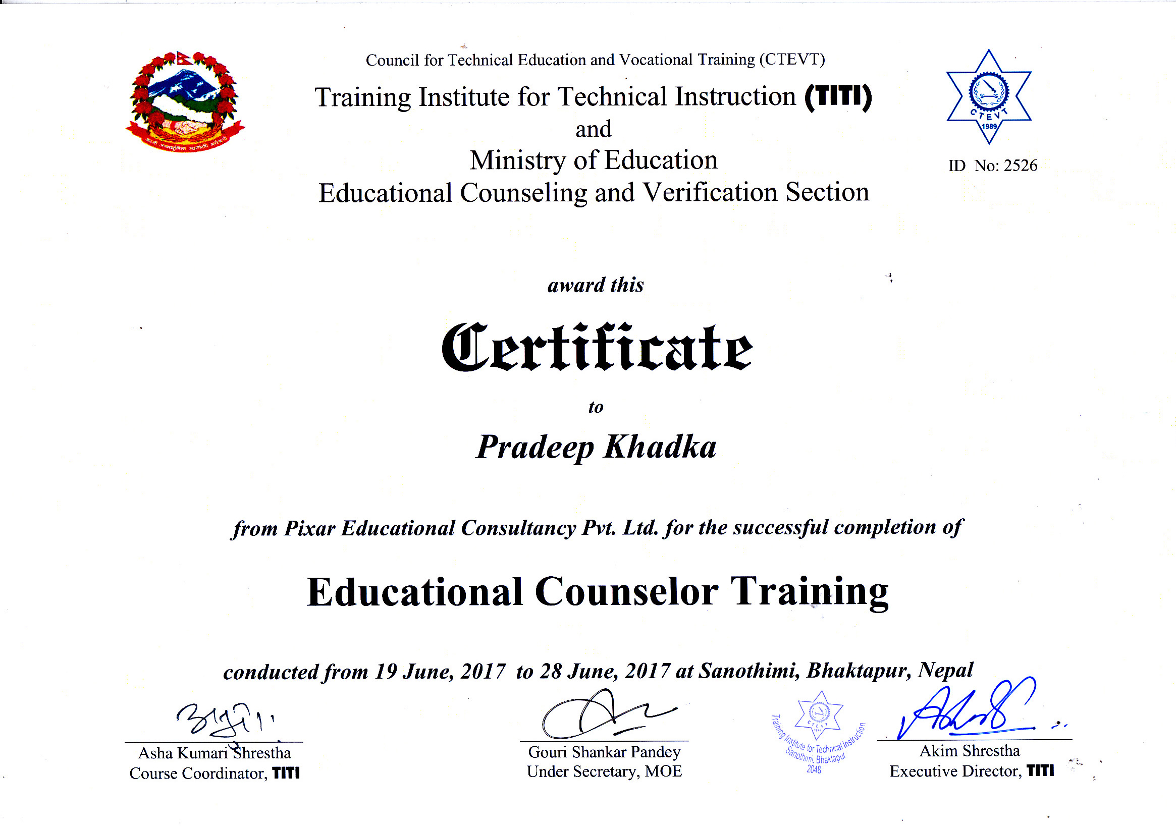 Educational Counselor Training