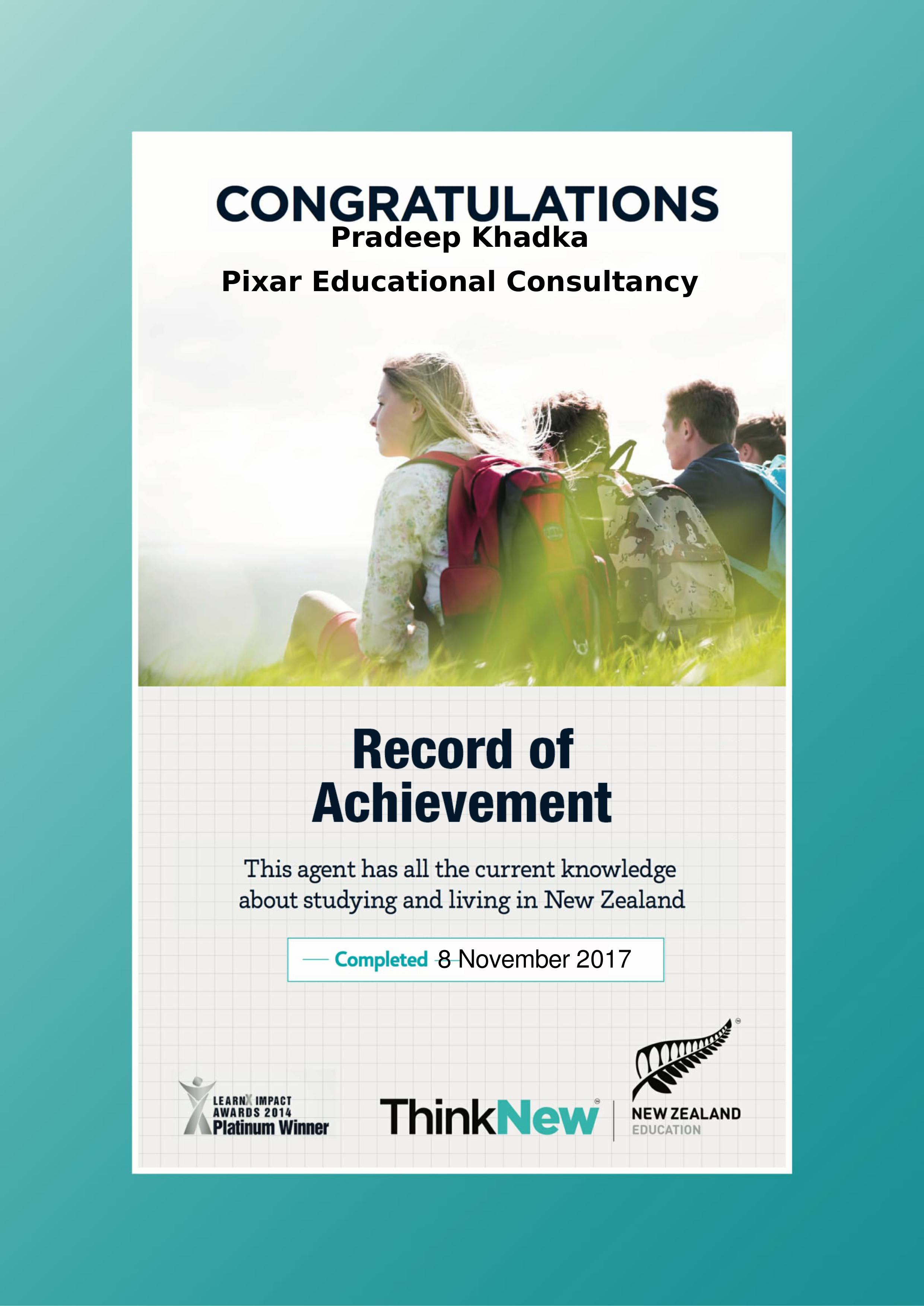 Record of Achievement